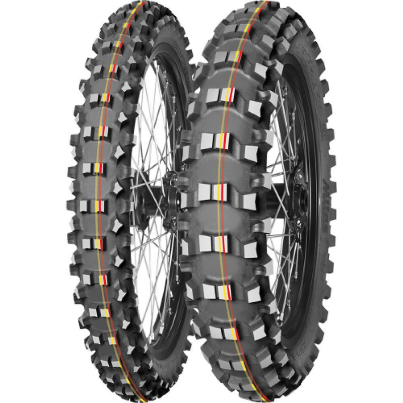 Mitas 120/80-19 Mitas TERRA FORCE- MX SM 63M TT CROSS MID SOFT Rear SOFT TO MEDIUM red