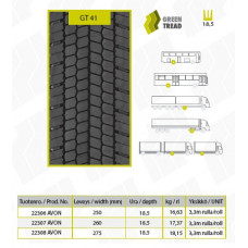 GT 315/70R22,5 GT41 EU1 Retreaded 3PMSF