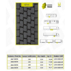 GT 315/70R22,5 GT51 MICH1 Retreaded 3PMSF